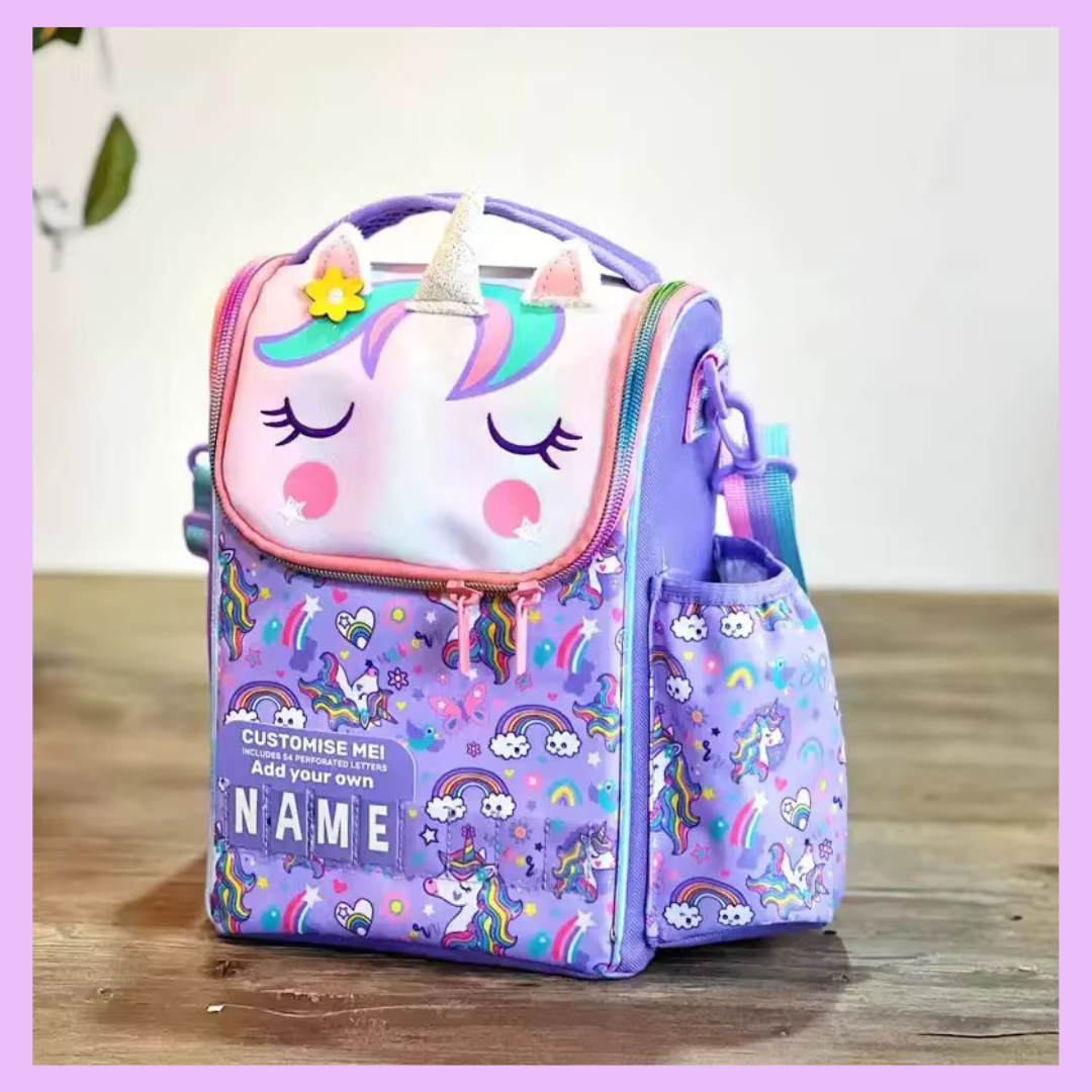 Unicorn thermal insulated kids lunch bag