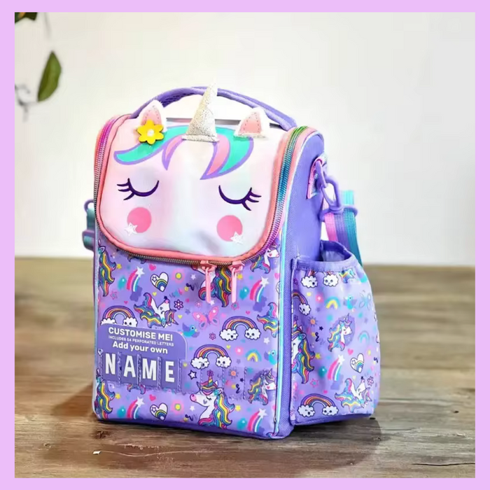 Unicorn thermal insulated kids lunch bag