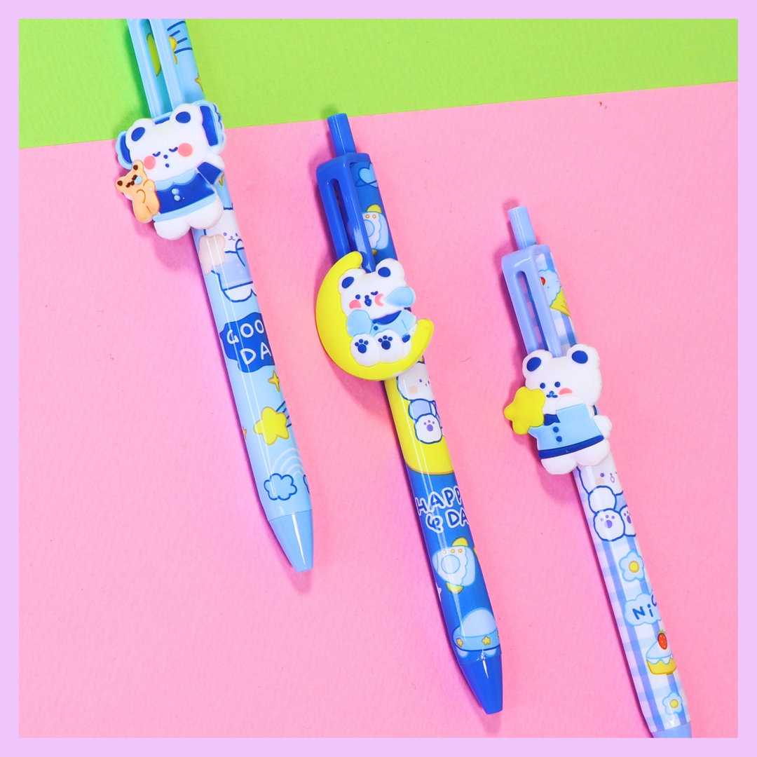 Blue slider pens - additional view