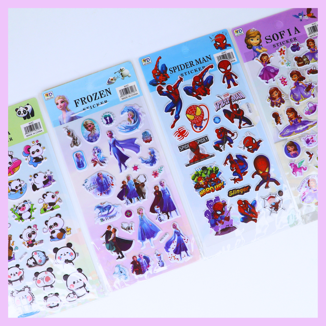 Character stickers alternate design