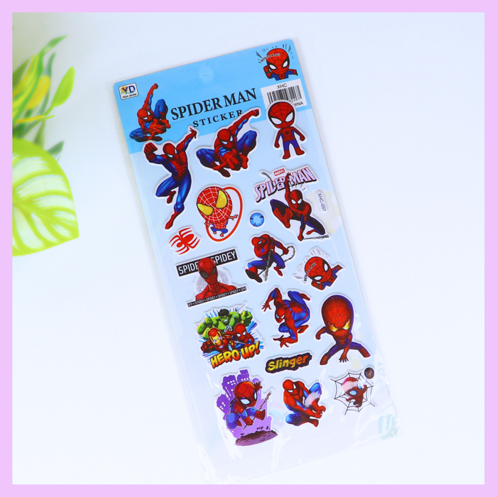 Spiderman character stickers