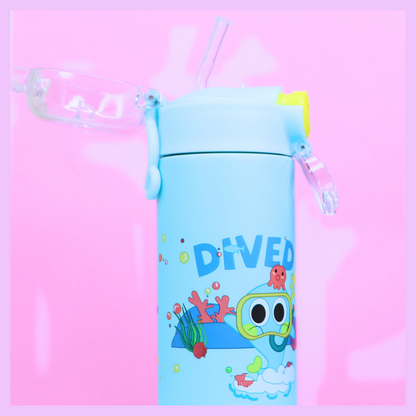 Cute Steel Water Bottle - 500ml