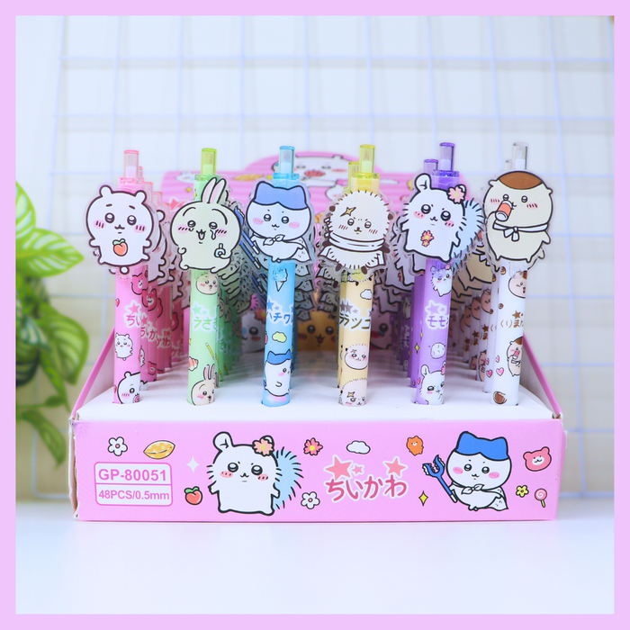 Cute animal click gel pen set alternate design