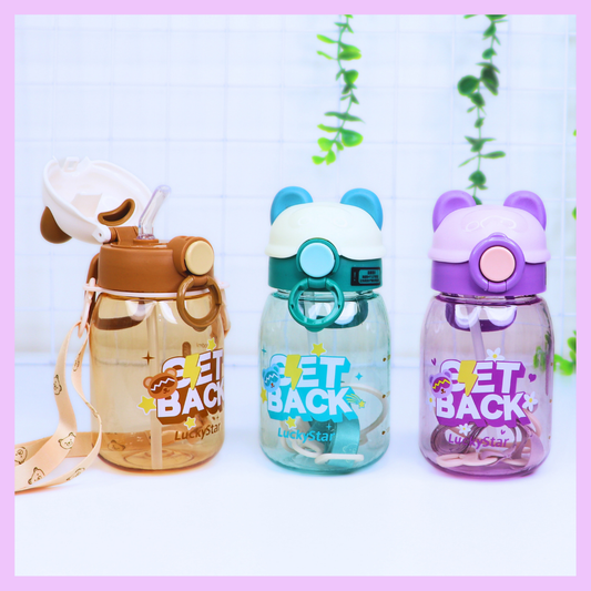 Cute Water Bottle 500 ml - Set Back