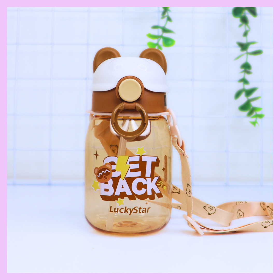 Cute Water Bottle 500 ml - Set Back