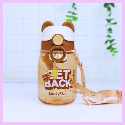 Cute Water Bottle 500 ml - Set Back