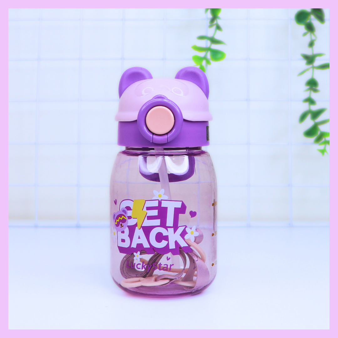 Cute Water Bottle 500 ml - Set Back