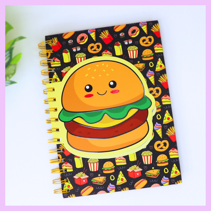 Burger A5 spiral diary