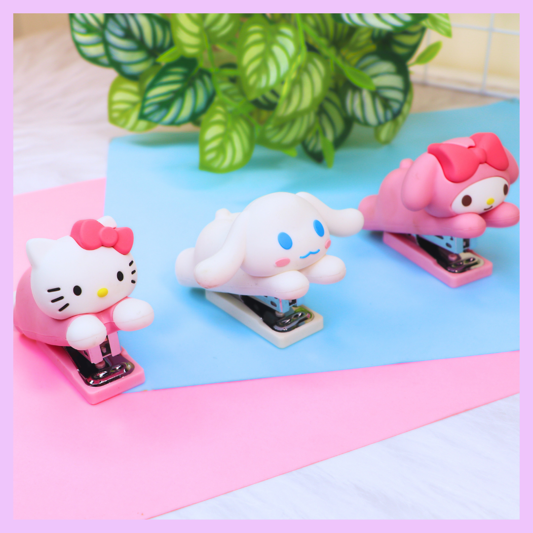 Sanrio large stapler side view