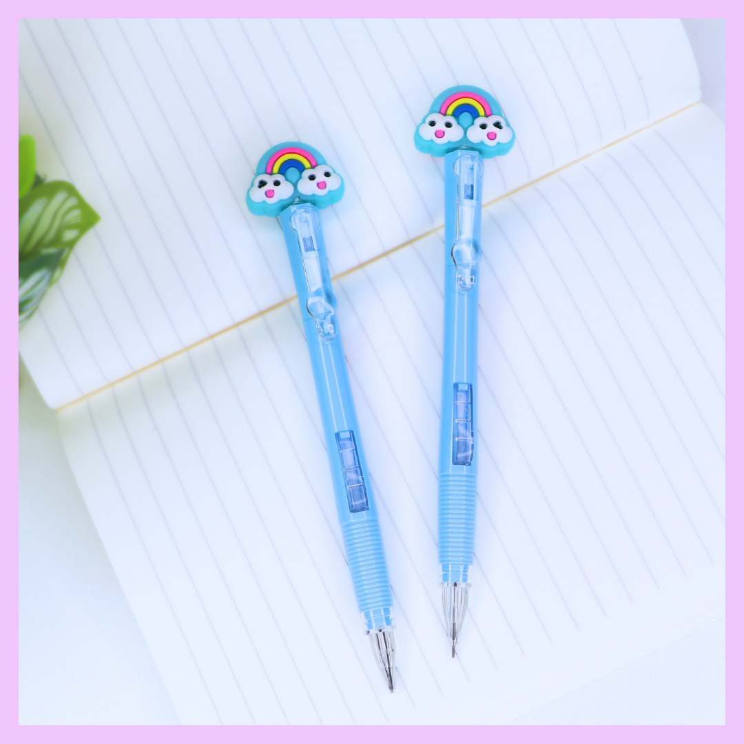 Light blue rainbow mechanical pencil