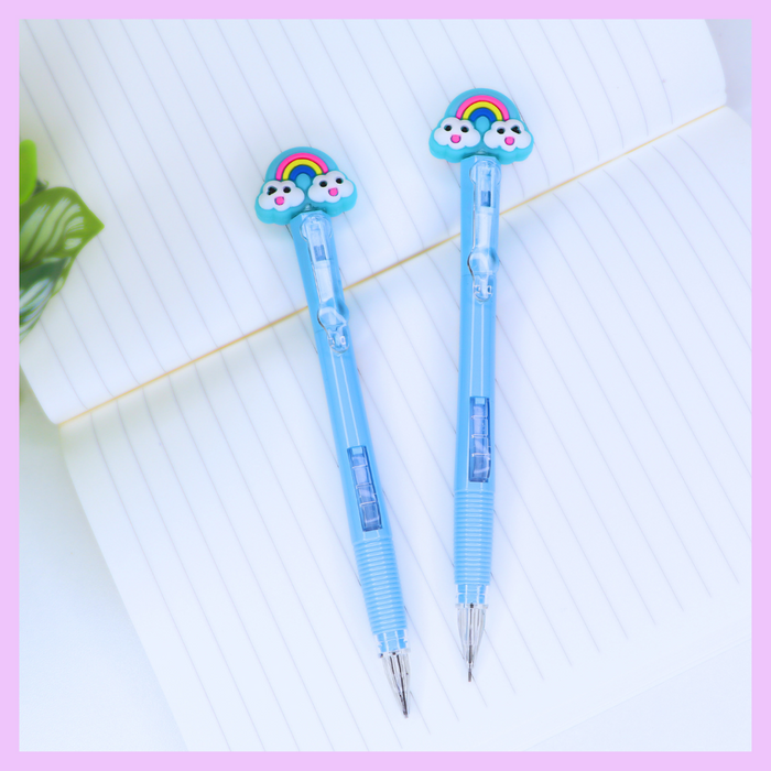 Light blue rainbow mechanical pencil