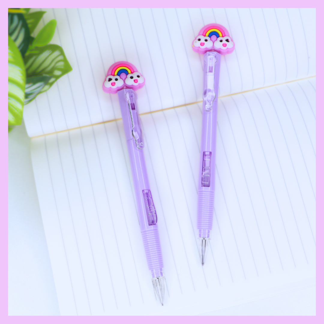 Purple rainbow mechanical pencil