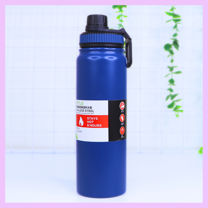 Navy blue 800 ml sports bottle