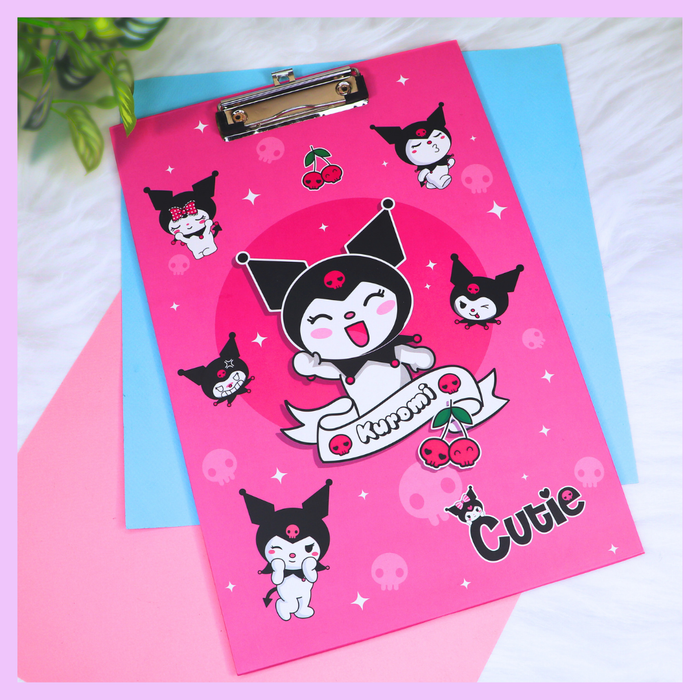 Pink Kuromi exam writing board