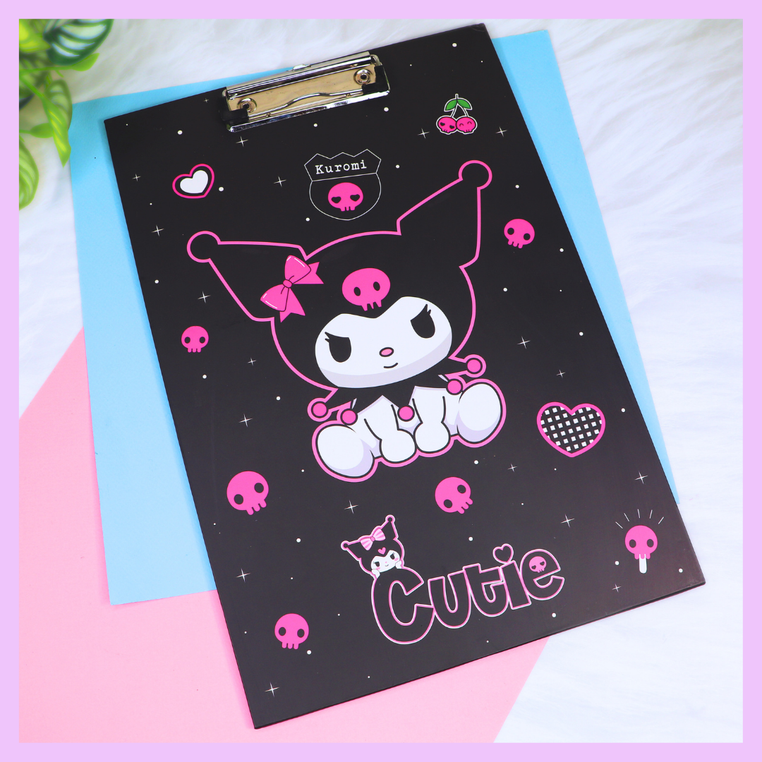 Black Kuromi exam writing board