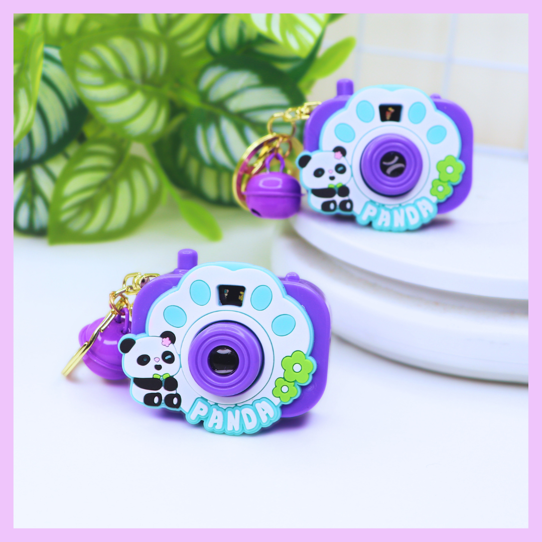 Character camera projector keychain