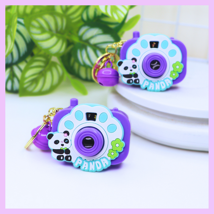 Character camera projector keychain