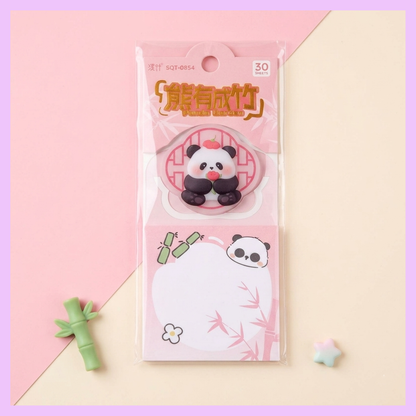 Panda Sticky Notes – Cute Kawaii Panda Memo Pad (30 Sheets)