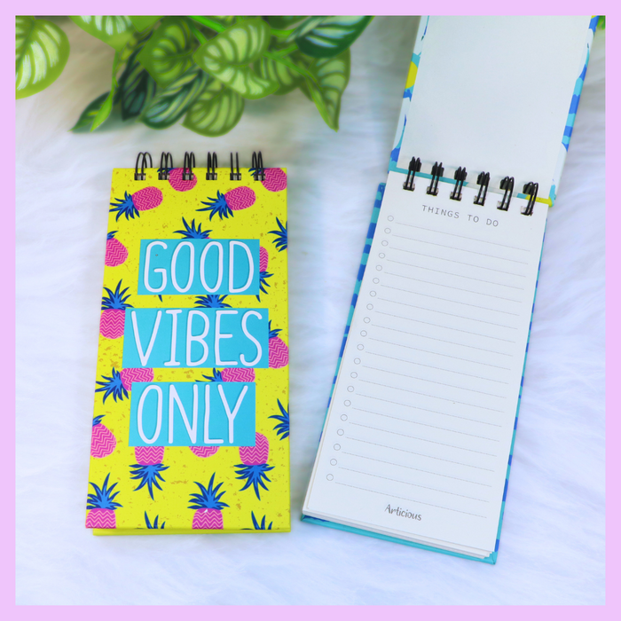 Good Vibes Only planner pad