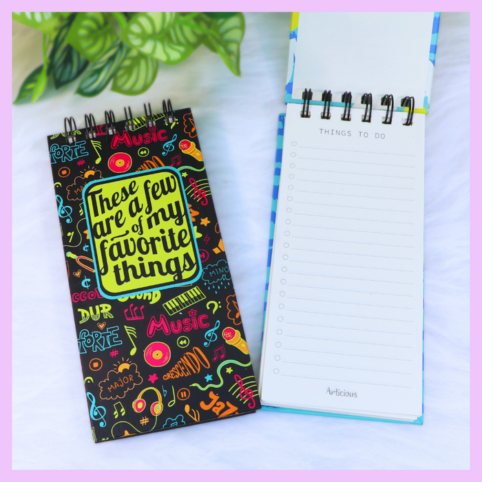 Favourite things list notepad