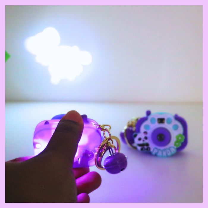 Panda and Kuromi projector keychain