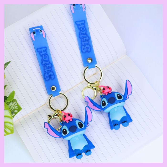 Stitch character keychain alternate design