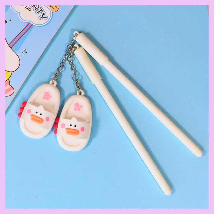 White slipper shaped novelty pen