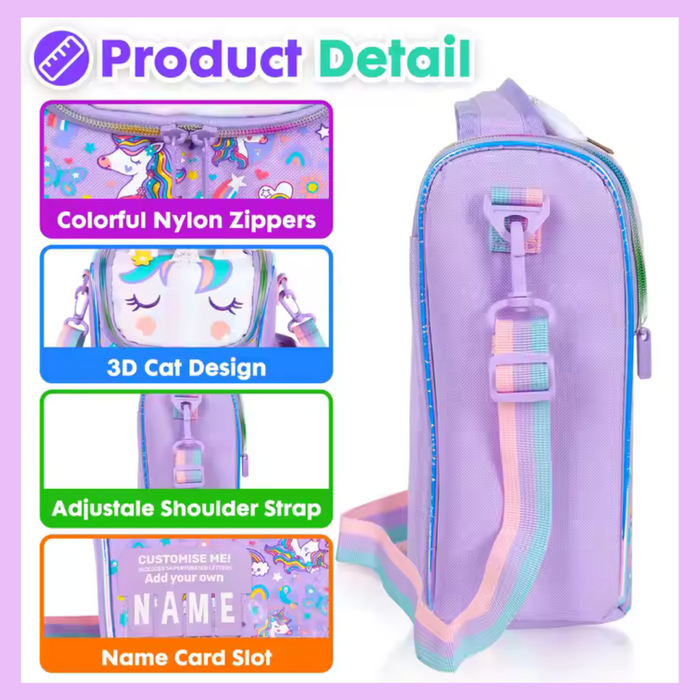 Thermal insulated kids lunch bag alternate design