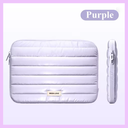 13-14 Inch Waterproof Puffer Laptop Sleeve | Shockproof Protective Laptop Case for MacBook, HP, Dell & Lenovo | Lightweight Quilted Laptop Cover