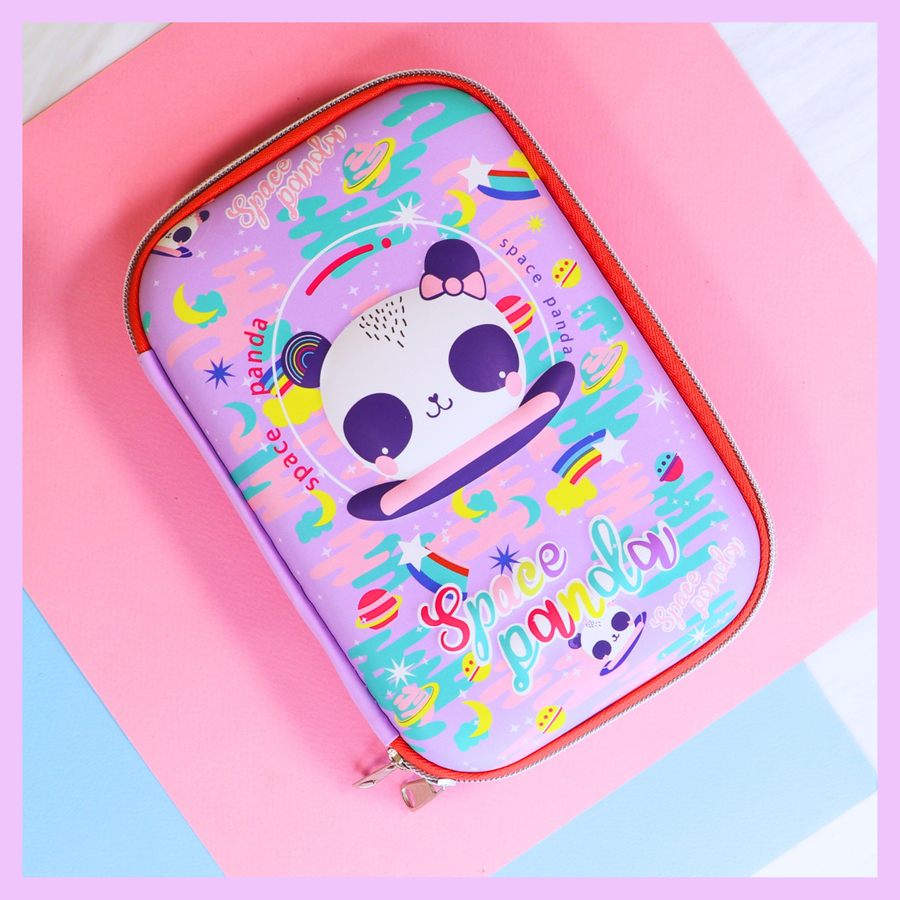 Space panda pencil case