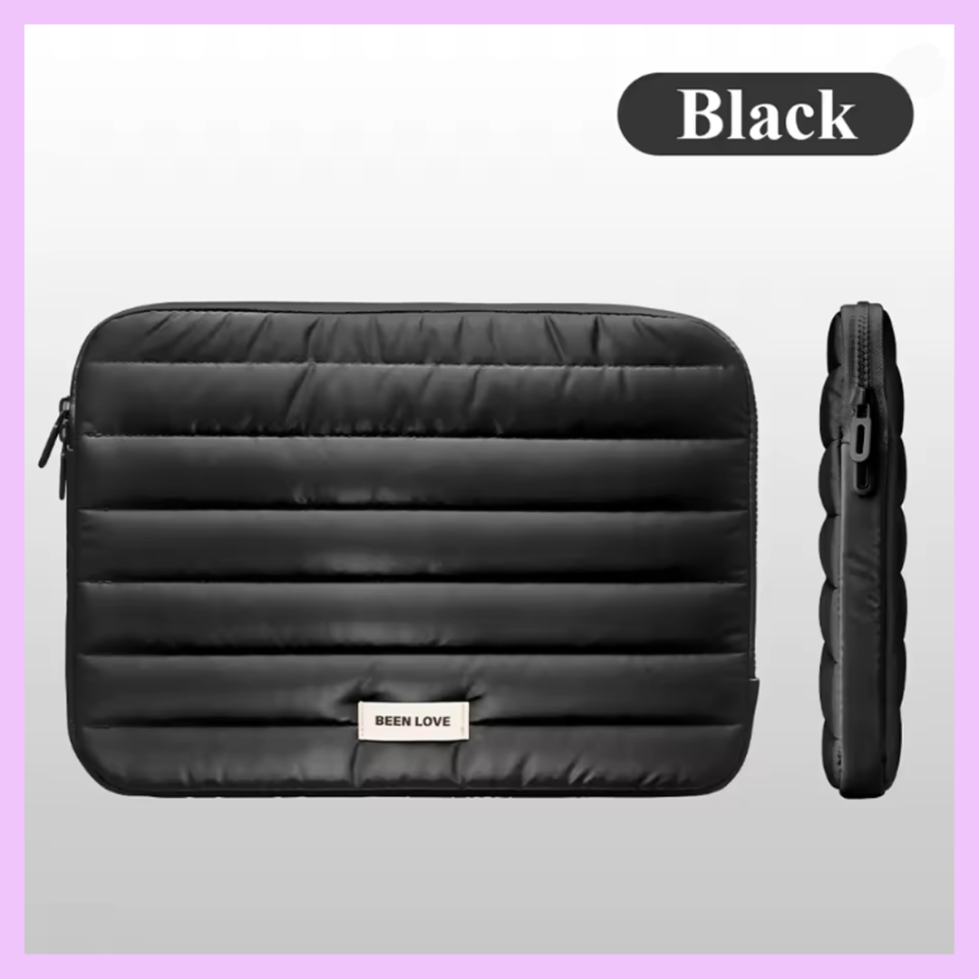 13-14 Inch Waterproof Puffer Laptop Sleeve | Shockproof Protective Laptop Case for MacBook, HP, Dell & Lenovo | Lightweight Quilted Laptop Cover