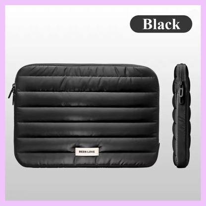 13-14 Inch Waterproof Puffer Laptop Sleeve | Shockproof Protective Laptop Case for MacBook, HP, Dell & Lenovo | Lightweight Quilted Laptop Cover