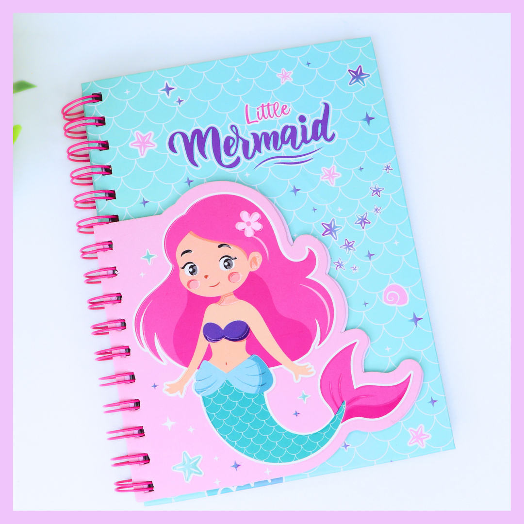 Mermaid A5 spiral diary