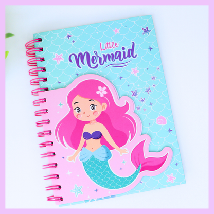 Mermaid A5 spiral diary