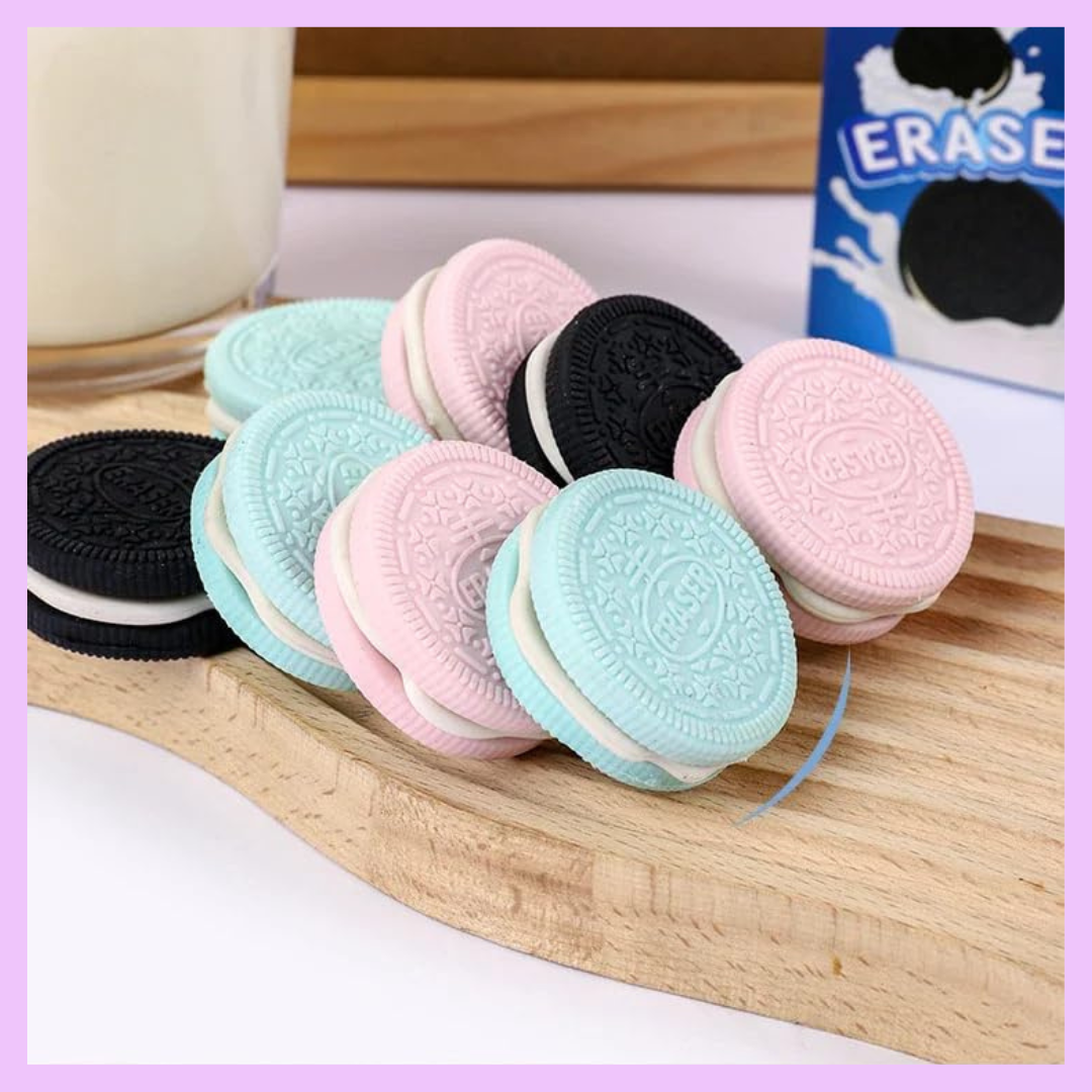 Oreo Erasers close view