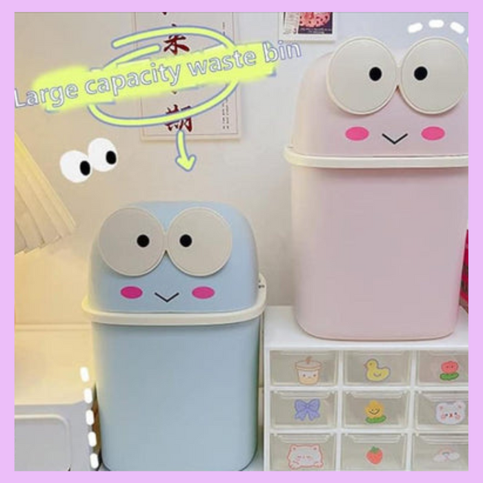 Compact desk dustbin for study tables and work desks