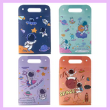 Space File Folder with Button Lock and Handle