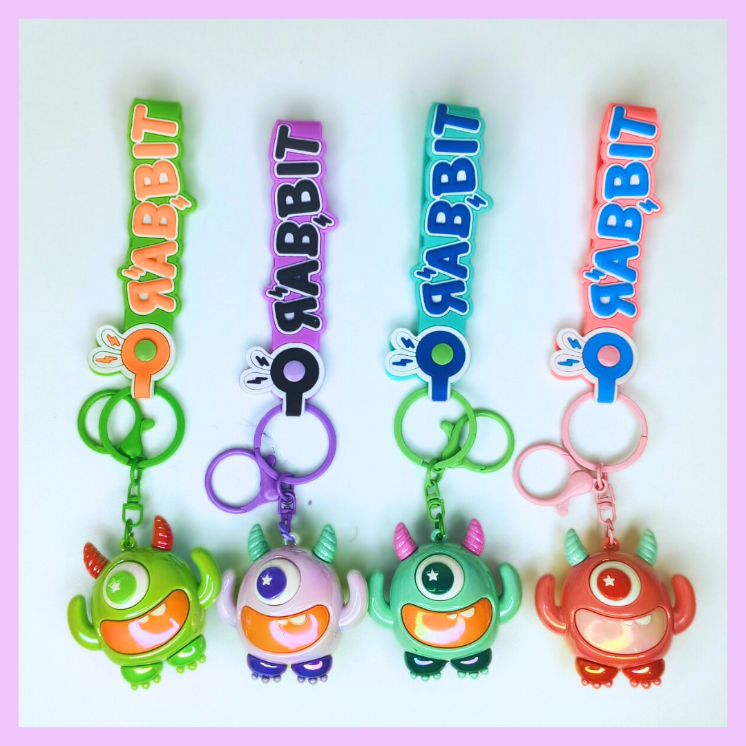 Monster character keychains
