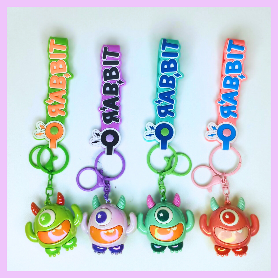 Monster character keychains