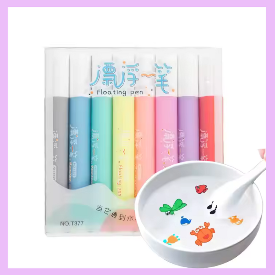 Floating novelty pens stationery set
