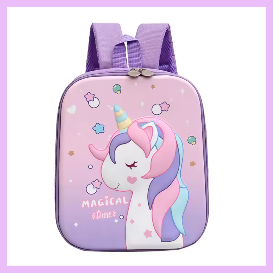 Large unicorn 3D hard shell bag Magical Times design