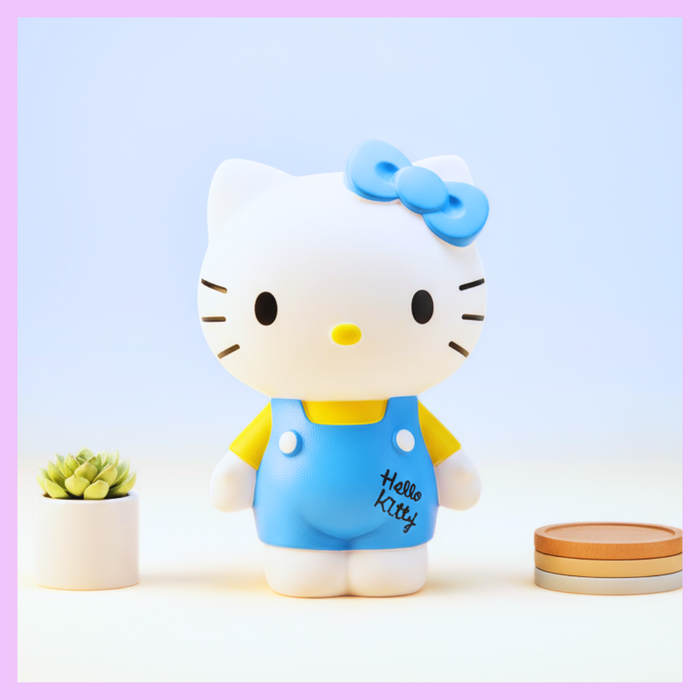 Hello Kitty Piggy Bank Light Blue