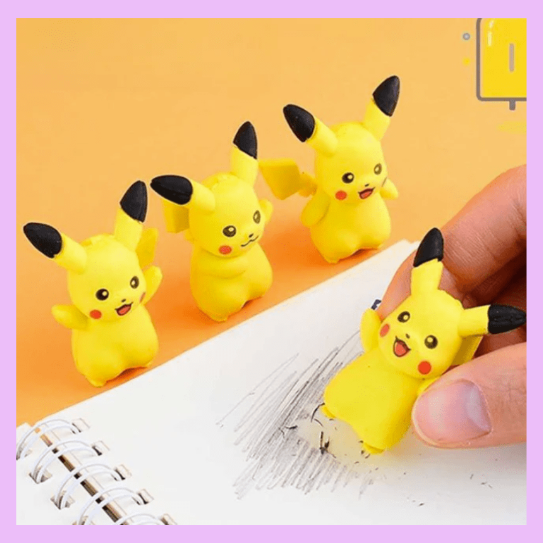 Pikachu 3D eraser for school stationery