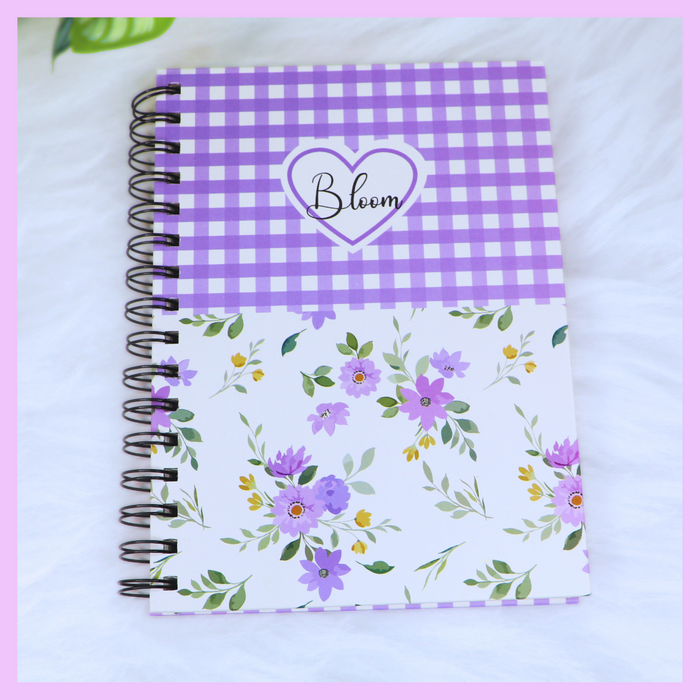 A5 diary with motivational cover