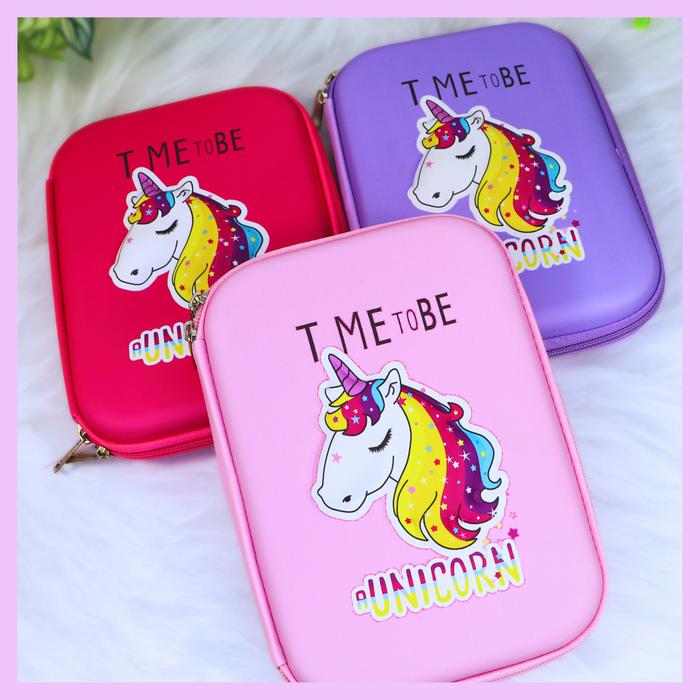 Large unicorn pencil and pen pouch