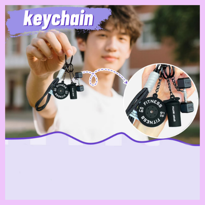 Gym Keychain/Bag charm 3 in 1