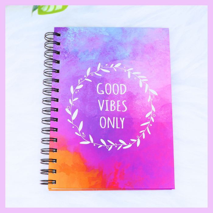 Good Vibes Only A5 diary
