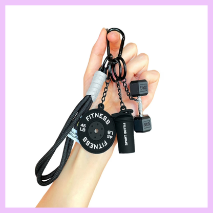 Gym Keychain/Bag charm 3 in 1