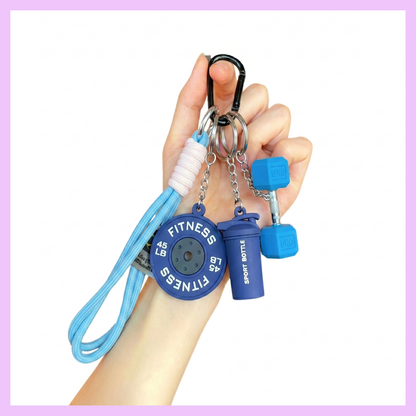 Gym Keychain/Bag charm 3 in 1