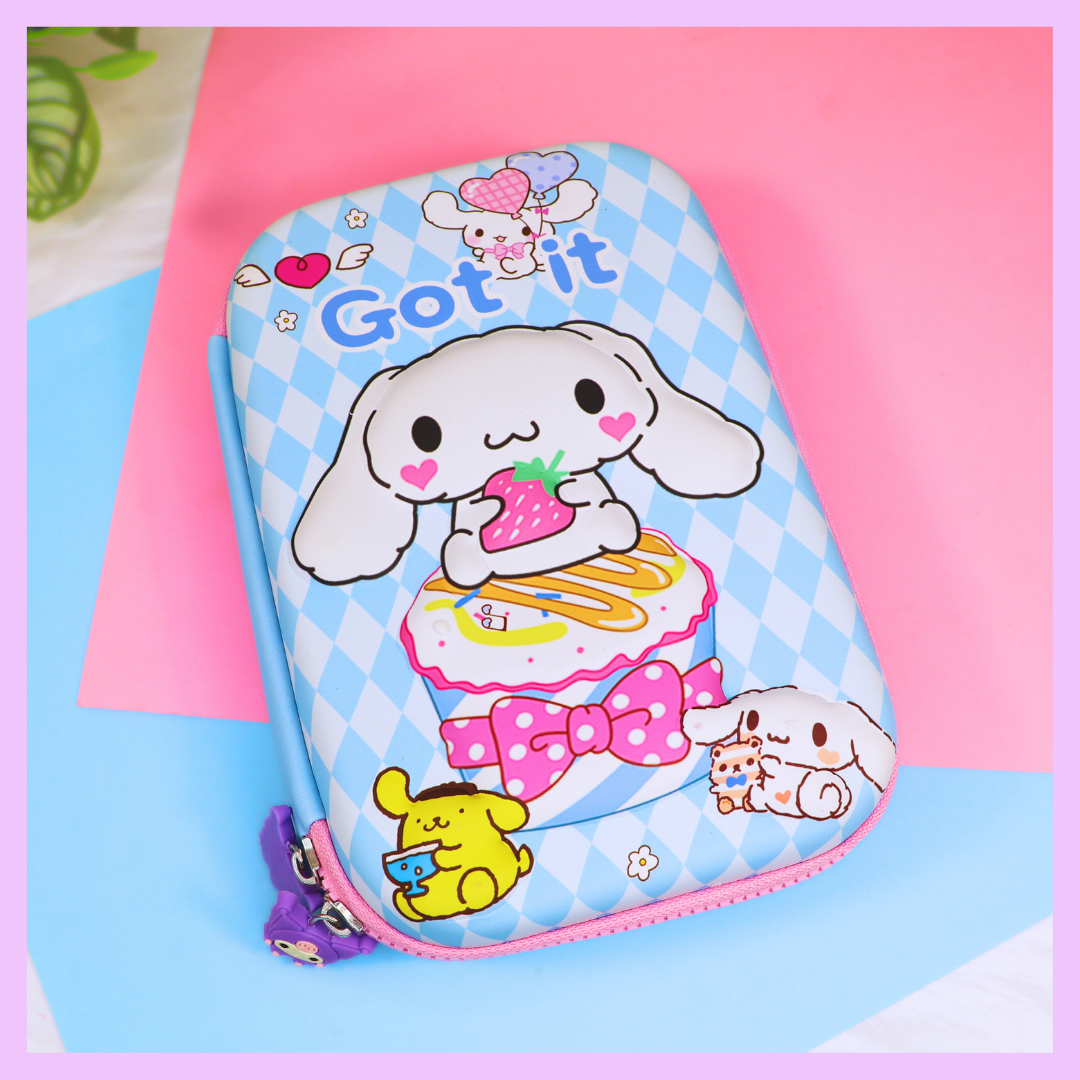 Sanrio big pencil case with Cinnamoroll design